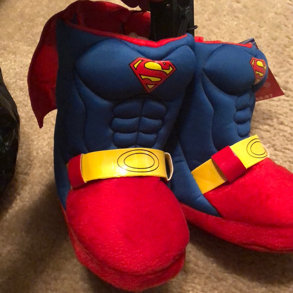 Superman toddler slippers
